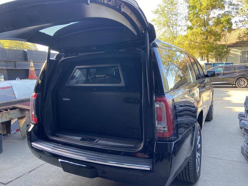 This fully bulletproof SUV was pulled over Thursday during a DUI stop in Riverside. - Photo provided