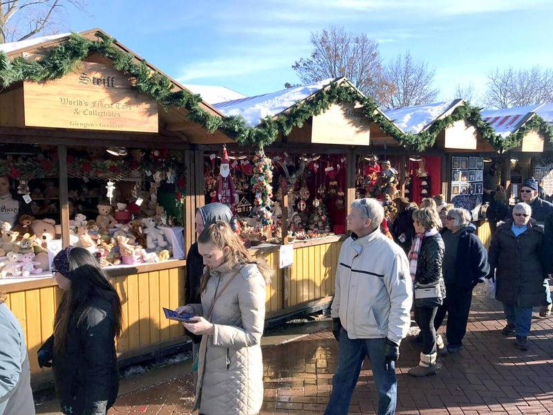 The Christkindlmarket will continue through Dec. 24 at Naper Settlement, 523 S. Webster St., Naperville.