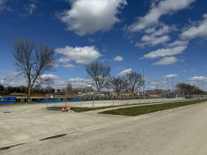 Construction is ongoing at Westside Park in Morris.