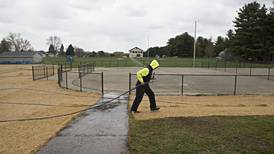 Pickleball courts coming along in Dixon
