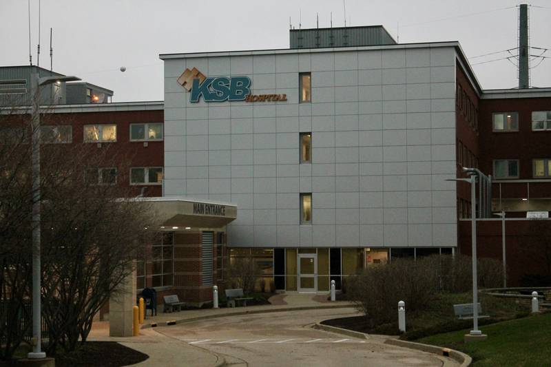 Main entrance to KSB Hospital in Dixon on Tuesday, April 4, 2023.