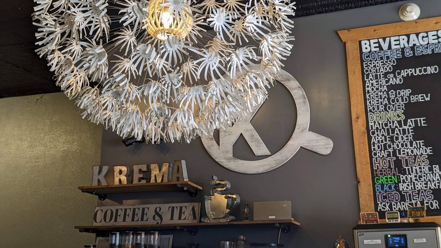 Krema Coffee House in Plainfield is seen on Sunday, May 21, 2023.