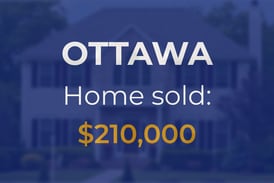 Sale closed in Ottawa: $210,000 for a residential home