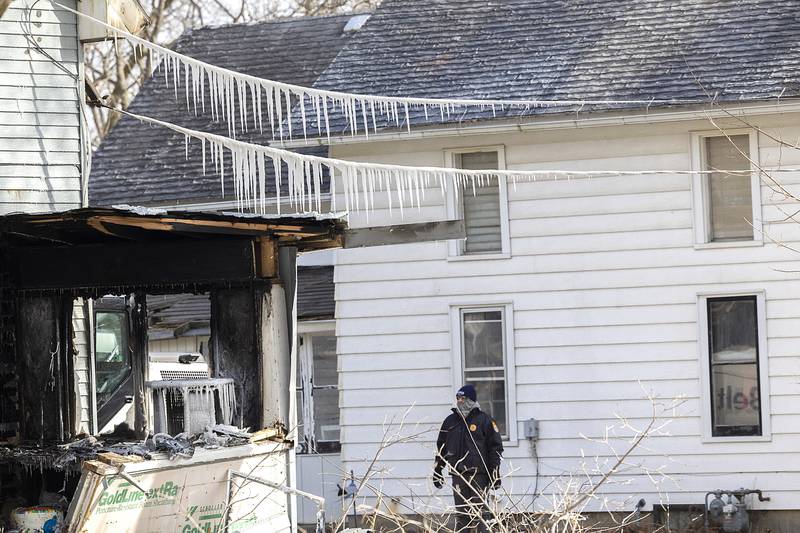 The fire broke out at 5500 Milll Street Sunday afternoon in rural Sterling.