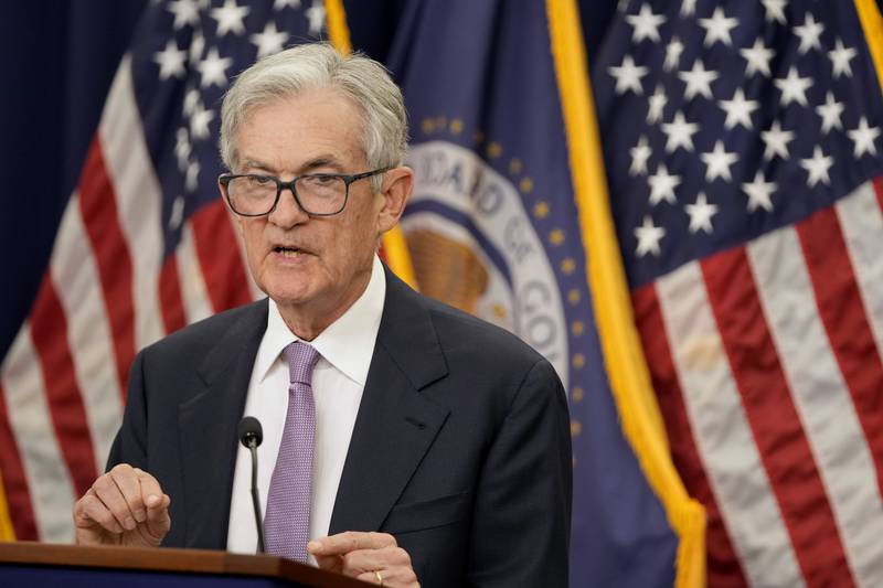 Federal Reserve Board Chairman Jerome Powell speaks during a news conference at the Federal Reserve in Washington, Thursday, Nov. 7, 2024. (AP Photo/Mark Schiefelbein)