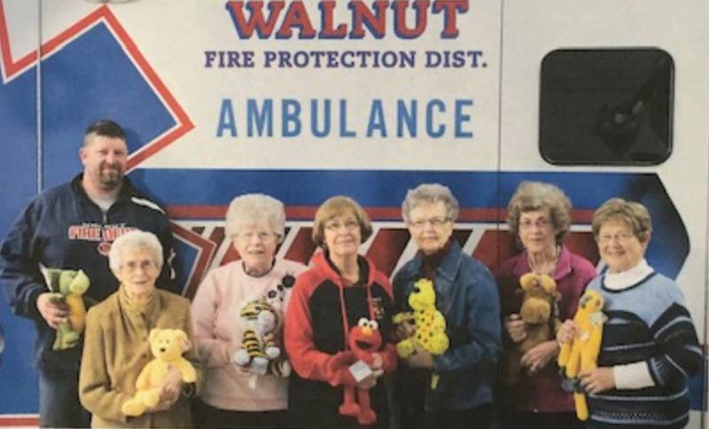 Royal Neighbor 1491 of New Bedford donated various stuffed animals to the Walnut Fire Department, Walnut Rescue and Walnut Police Department.