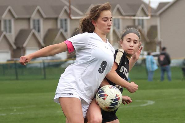 Girls soccer: Jade Schrader’s late goal keeps Kaneland’s perfect I-8 record alive