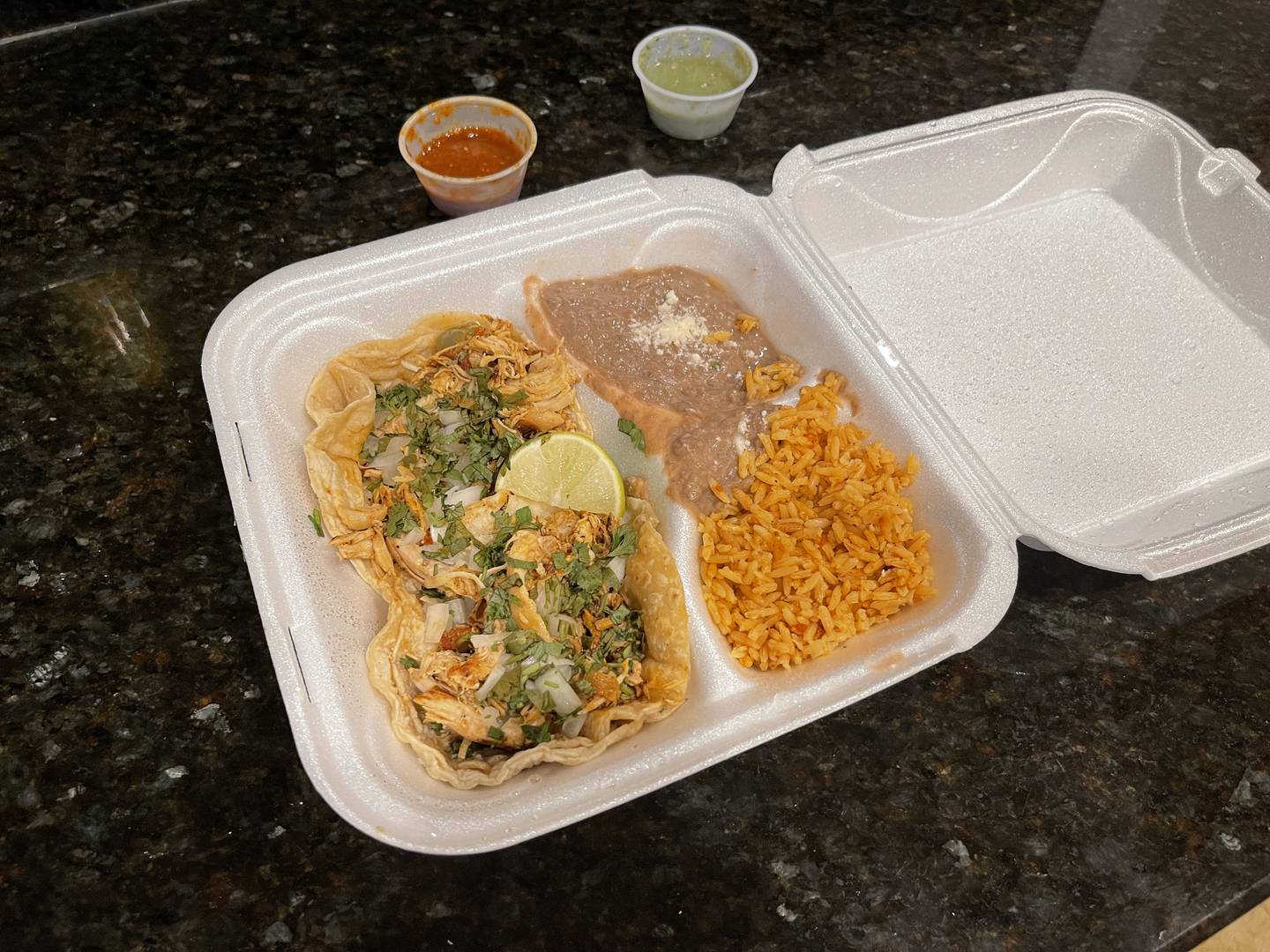 The chicken tacos are a value pick, as its a good amount of food and not pricey.