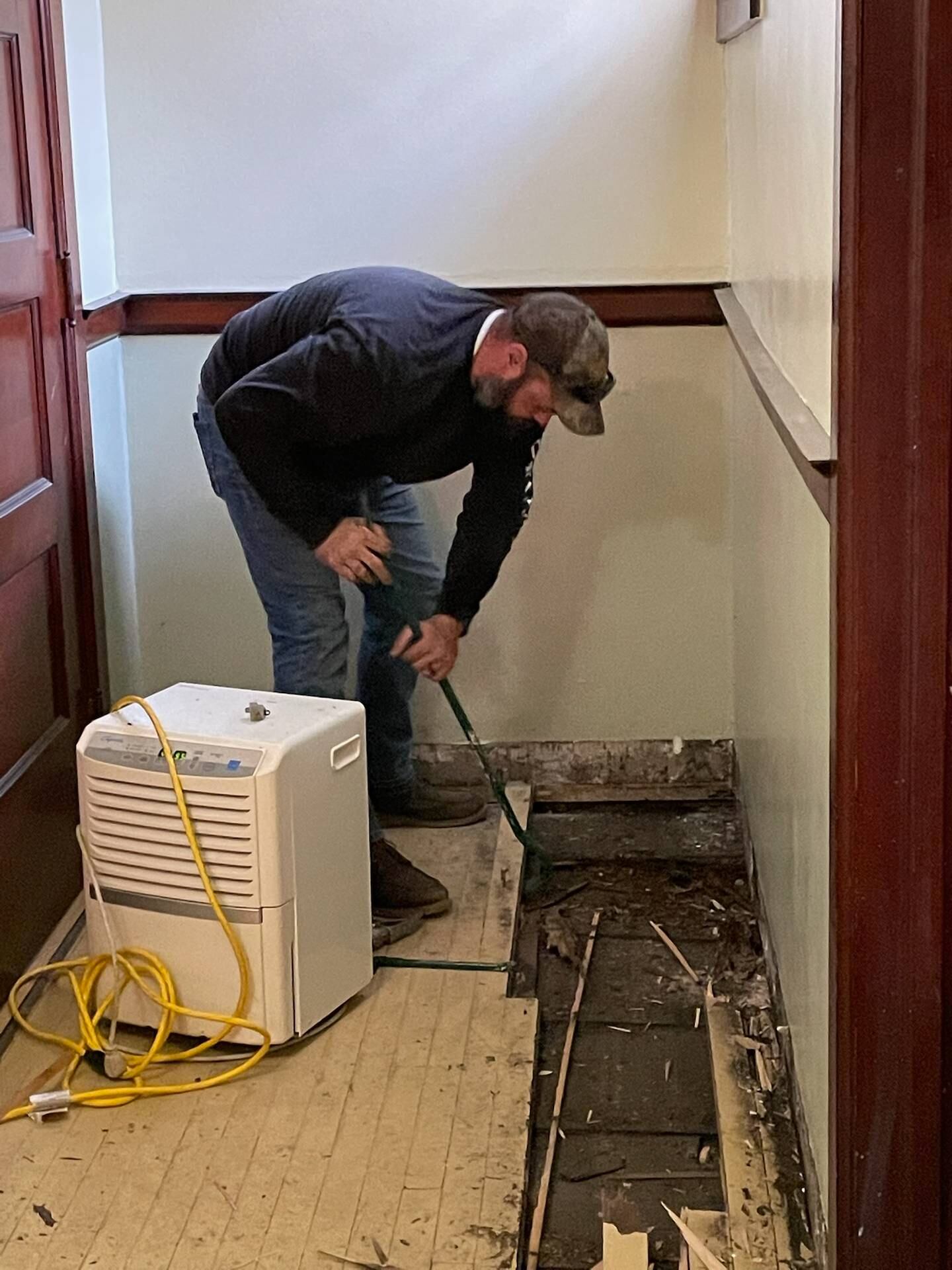 Laborers Local 393 begin final phase of Marseilles Library flooring