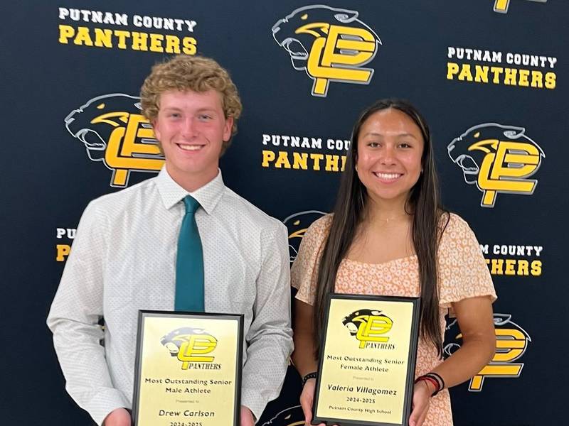 Drew Carlson, Valeria Villagomez named 2024-25 Putnam County High School Athletes of the Year