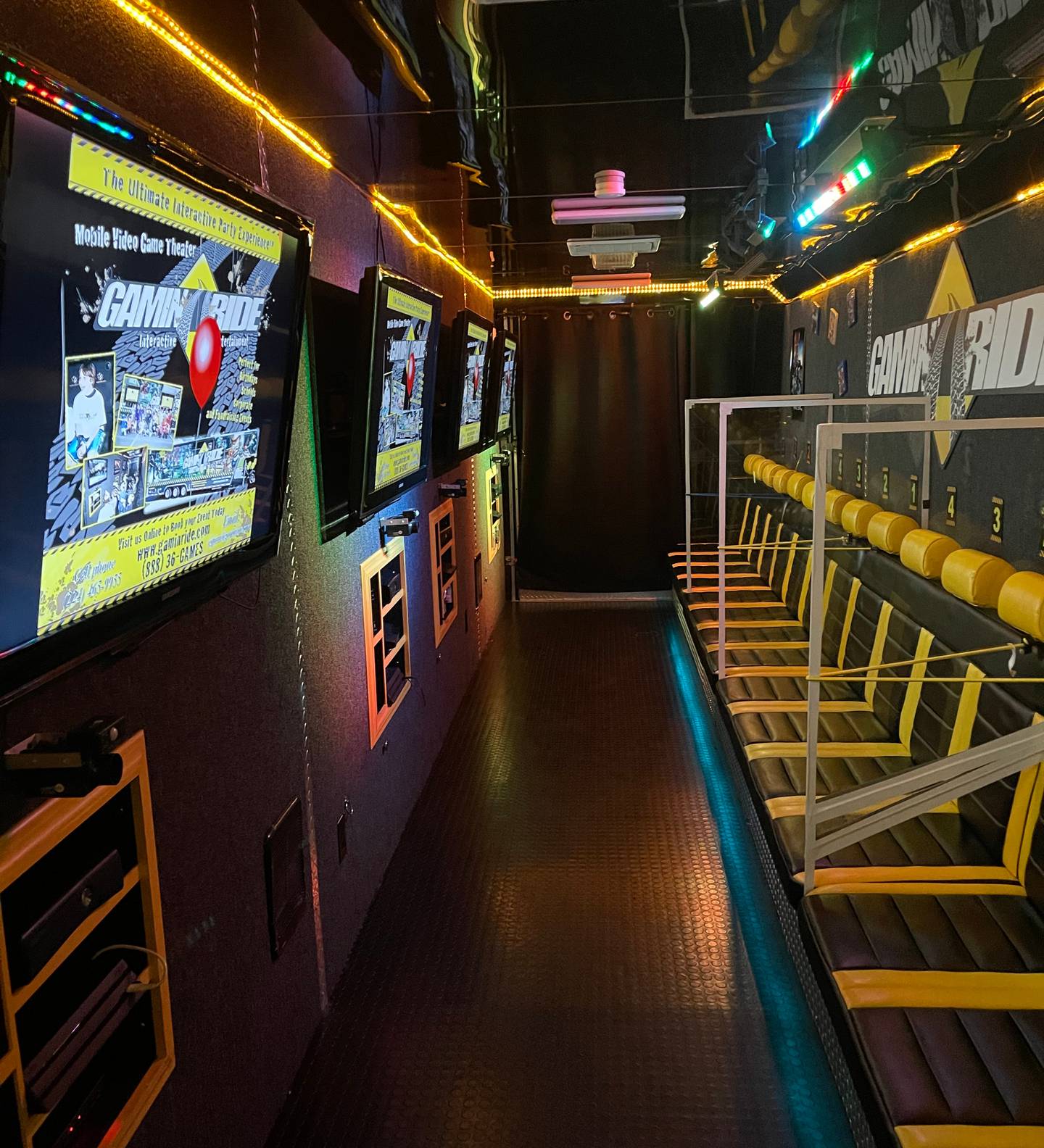 The Gamin' Ride mobile video game party trailer is outfitted with a multitude of video game consoles, televisions and virtual reality technology, and has performed strongly in recent months as vaccination rates against COVID-19 increased.