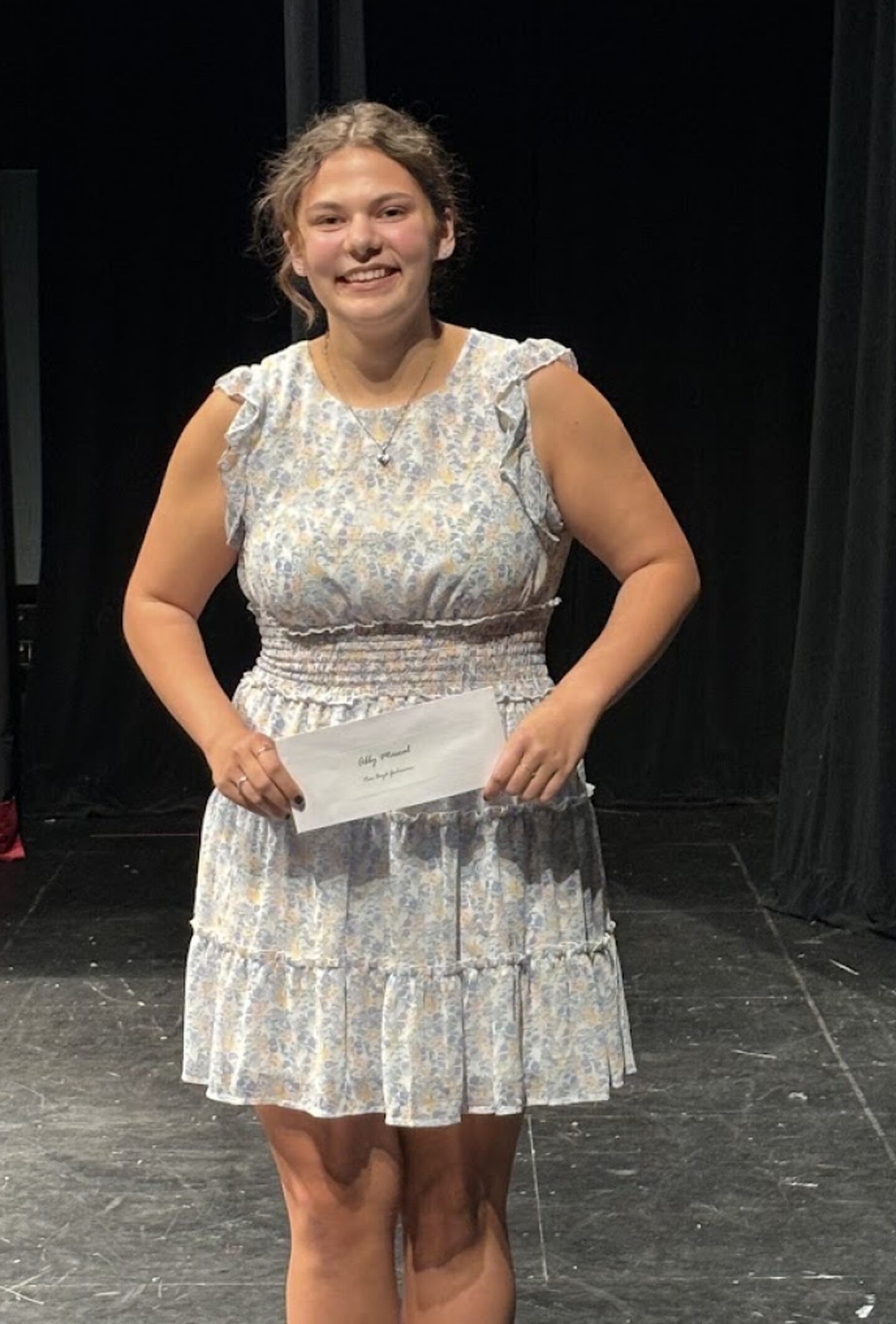 Abby Mascal was the Rose Boyd Gochanour Scholarship recipient of $8,000 for each of her four years of college for a $32,000 total award.