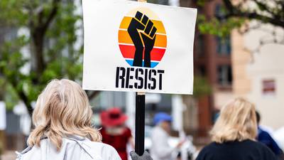 ‘We’re going to come back’: Anti-Trump protesters return to Joliet streets for May Day Rally