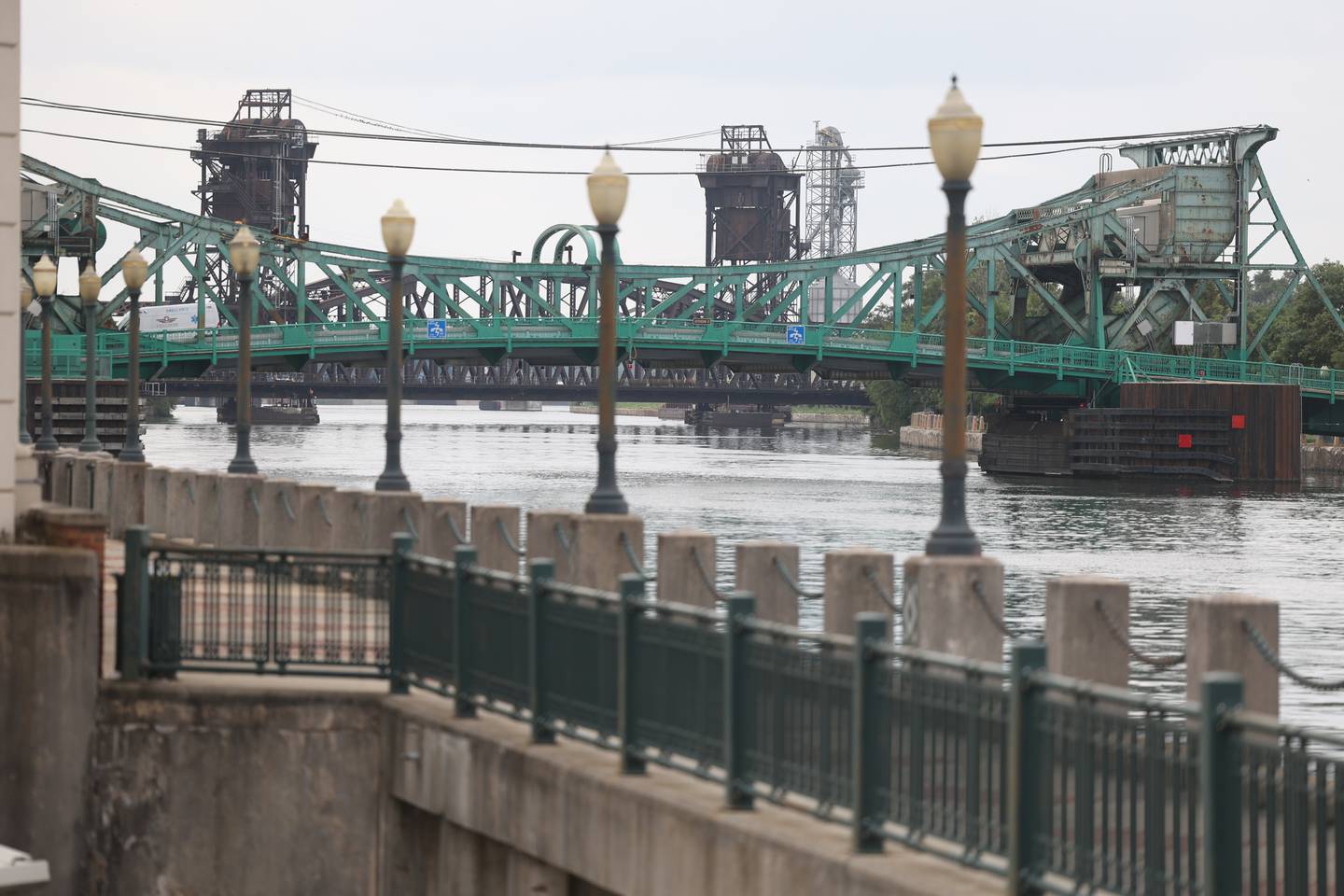 Jefferson Street Bridge over the Des Plains River. Wednesday, July 27, 2022 in Joliet.