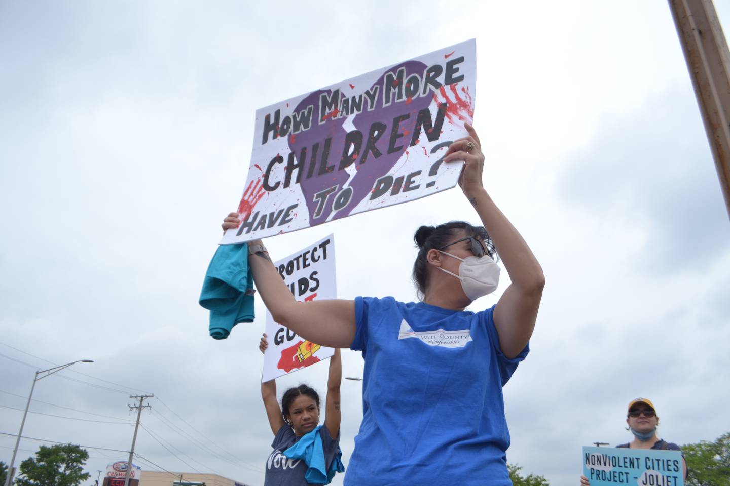 joliet, protest, gun violence