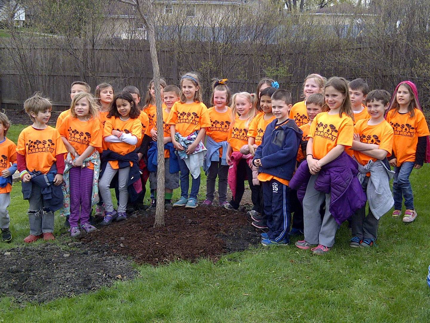 As part of its mission, a special focus on trees in Downers Grove led the Pierce Downer's Heritage Alliance to support educational Arbor Day plantings attended by schoolchildren.