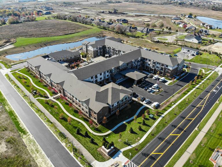Construction has been completed for the new Oaks at Algonquin senior living center off of Harnish Drive. McShane Construction Company made the announcement on June 23, 2022.