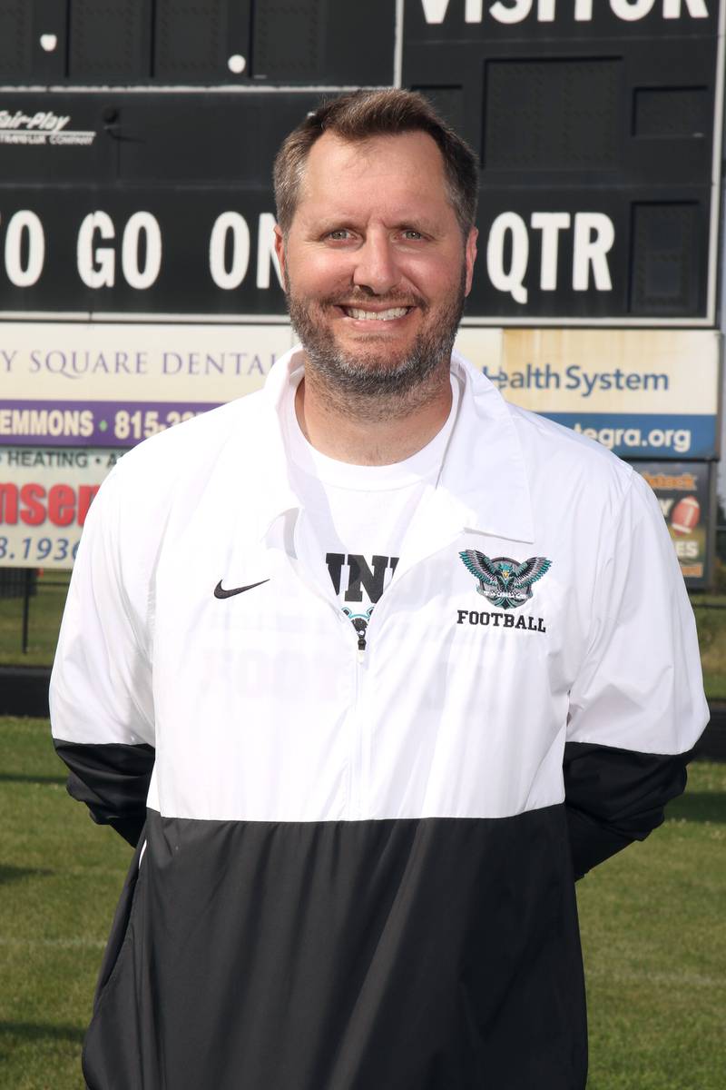 Woodstock North football coach Matt Polnow