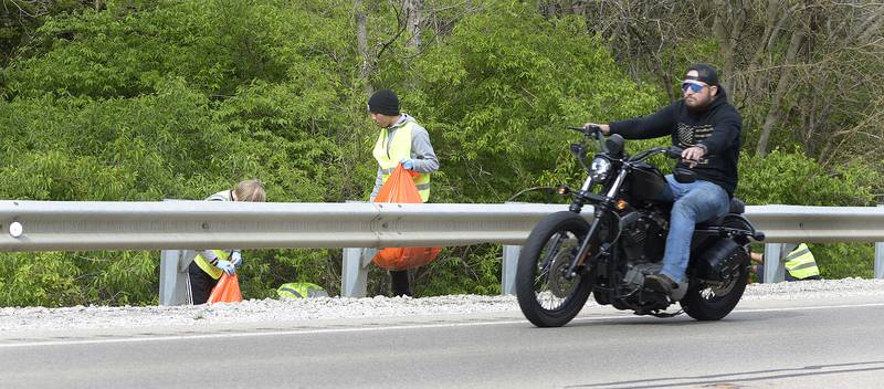 Celebrating Earth Day, an estimated 30 volunteers participated in Operation Clean Sweep by picking up trash along RT 6 west of Ottawa Monday. The volunteers cleanup for 3 hours on the north and south sides of RT 6.