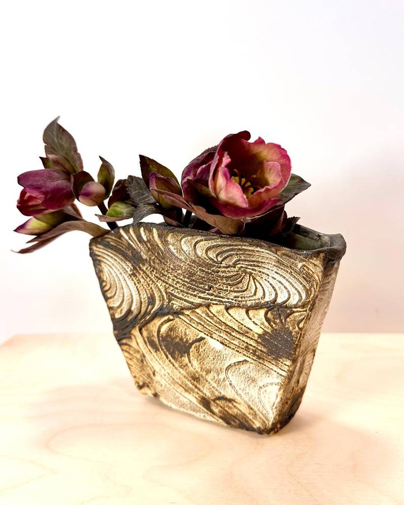 Wood-fired Vase by June Ambro, Ceramic Artist
