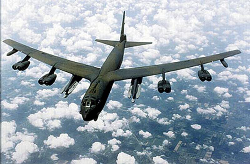 An Air Combat Command's B-52 is seen in this US Air Force file photograph. A B-52 will fly over Newton during the Fly Iowa 2011 air show on Sept. 17.