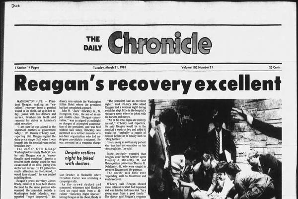 Historical covers for March 31: Reagan’s recovery excellent