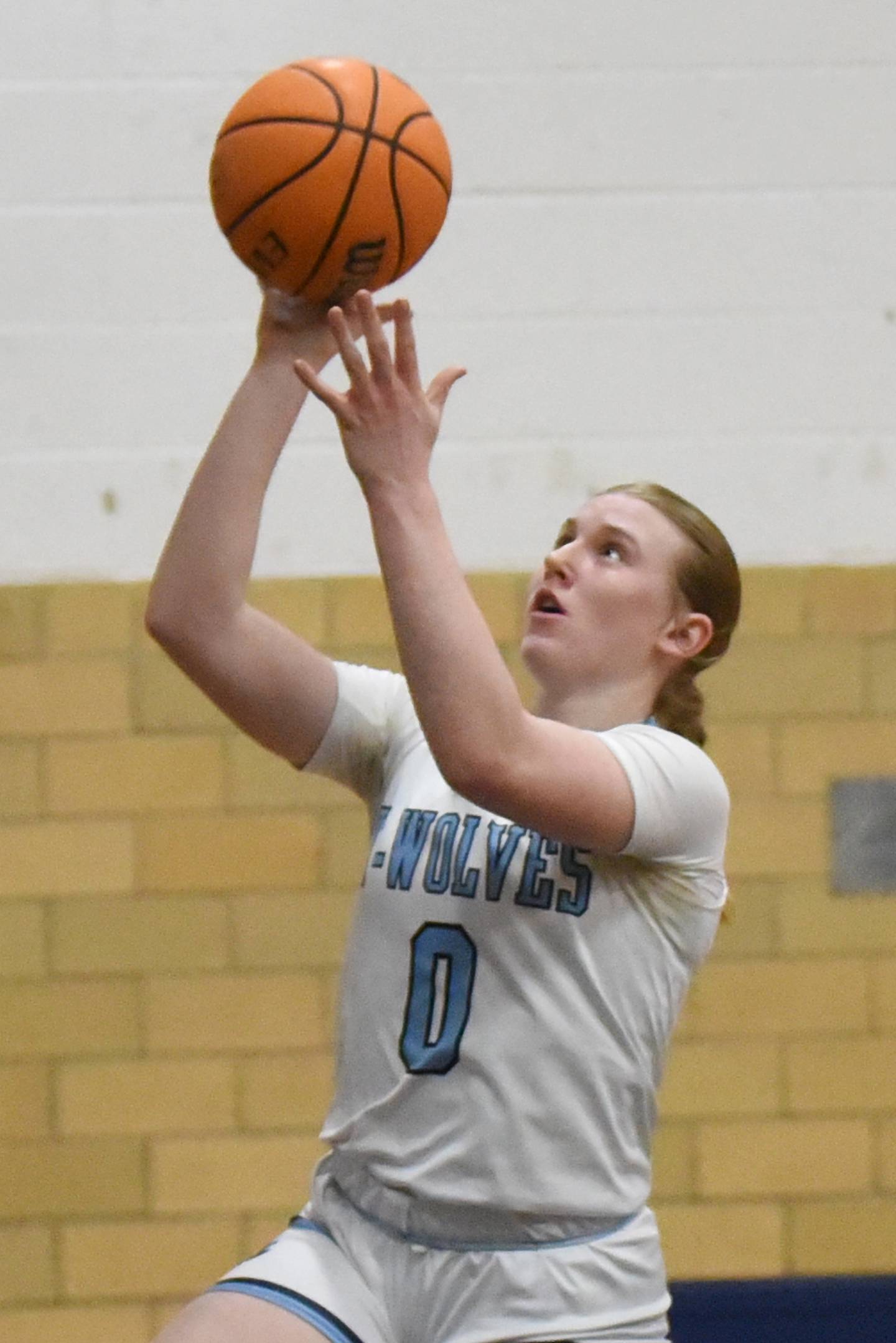 Cissna Park's Addison Lucht lays it up during a home game against Clifton Central Wednesday, Feb. 4, 2026.