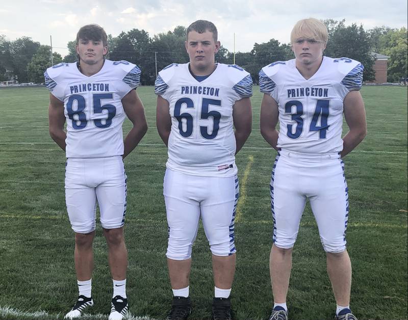 Tigers Ethan Wallace (from left to right), Cade Odell and Daniel Sousa