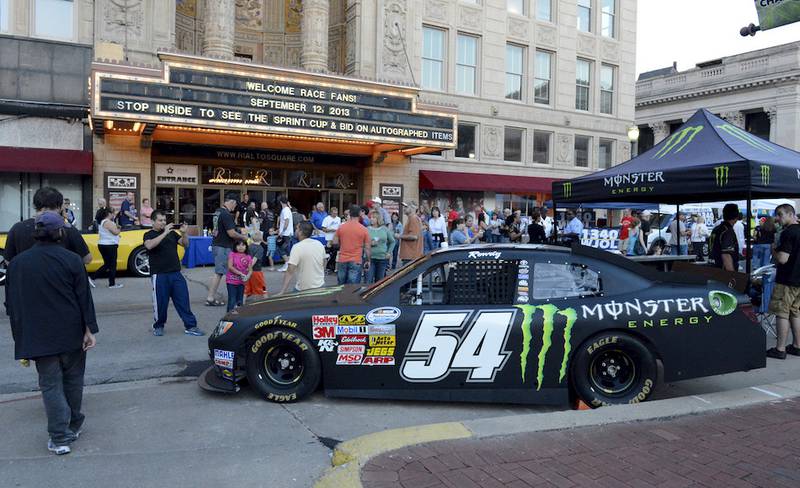 Race fans in downtown Joliet last year check out the cars at Race Fan Rally.