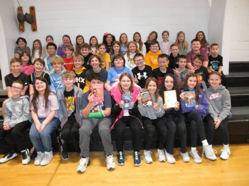 The fourth and fifth grade students participating in the Bluestem Book Award Program sponsored by the Association of Illinois School Library Educators voted for their favorite book March 8.