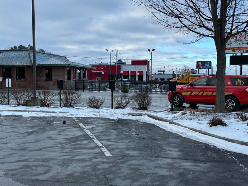 Sycamore Fire Department on scene at Tom & Jerry's Saturday morning for a fire