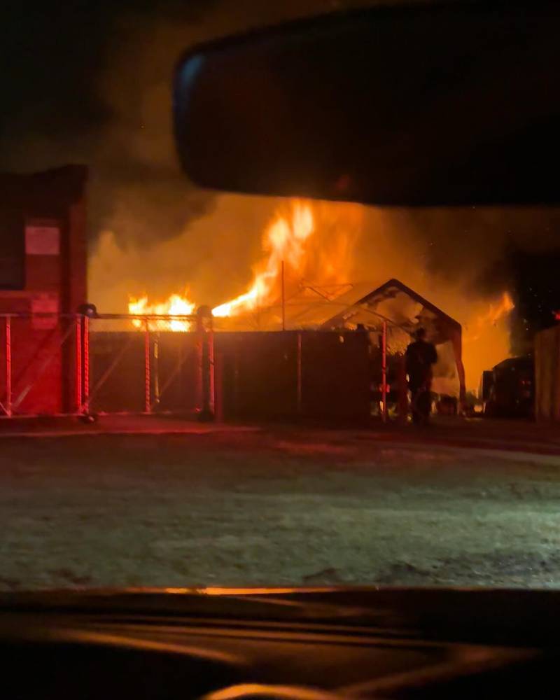 Lockport Township Fire Protection District responded to a garage fire in the  300 block of Nobes Avenue in unincorporated Lockport Township on March 8, 2025.