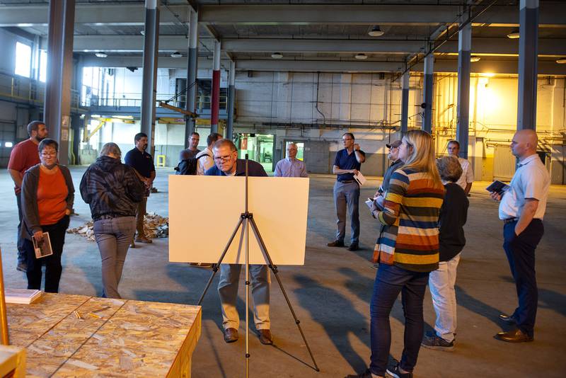 At the conclusion of the autumn tours of the National and Lawrence Bros. sites, concept renderings for the revitalization project were made available.