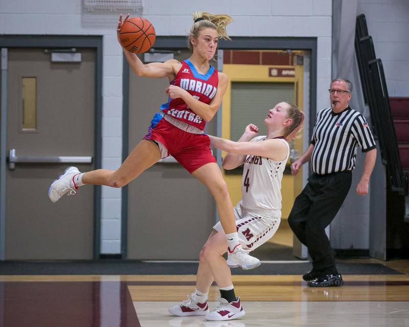 High school girls basketball Marian Central upsets Marengo, wins 1st