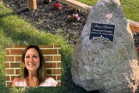 Memorial garden at Woodstock school honors mother, volunteer who died in crash 1 year ago