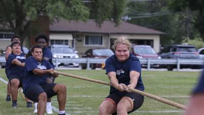 Revamped West Aurora offensive line shines in 25th annual ‘Battle of the Big Butts’ Lineman Challenge