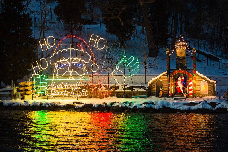 The magical Santa Cruise on a decorated vintage boat continues through Dec. 29, departing from Pier 290/Gage Marina in Williams Bay.