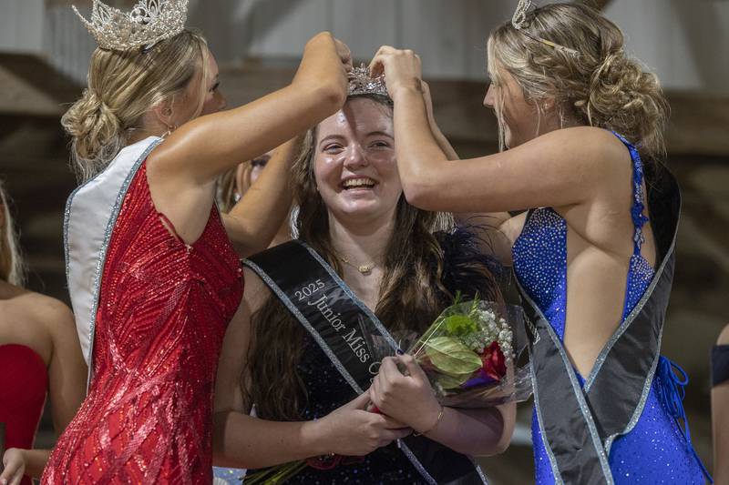 Taylor Murray, 15, wins the Ogle County Junior Miss pageant Thursday, July 30, 2025, at the Ogle County Fairgrounds.