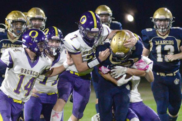 Photos: Polo rolls over Orangeville in 8-man action