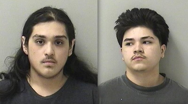 Jesus Ramirez (left) Izael Delgado, of Aurora, were charged with armed robbery and other felonies.