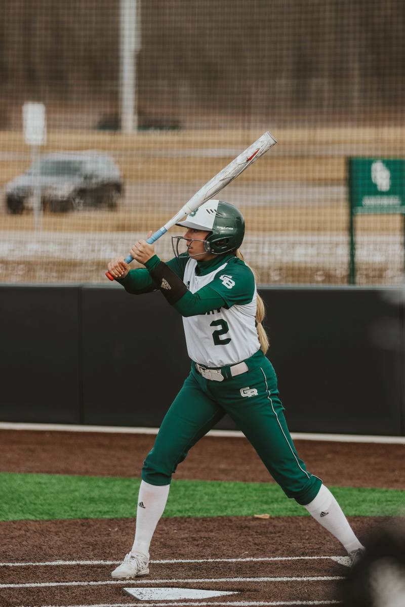 University of Wisconsin-Green Bay senior Tiffany Giese, a Huntley graduate, is batting a career-best .388 while leading the team in hits and runs this spring.
