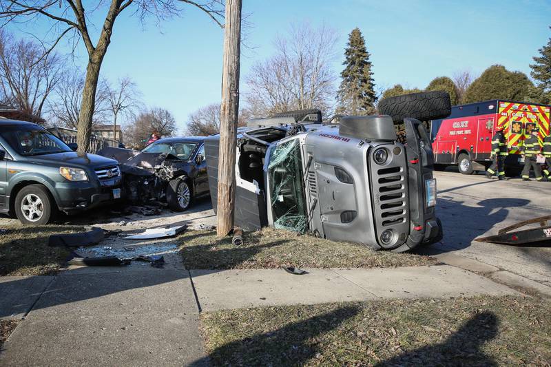 The Cary Fire Protection District responded to a three-car crash at the intersection of First Street and Margaret Terrace in Cary Feb. 12, 2024