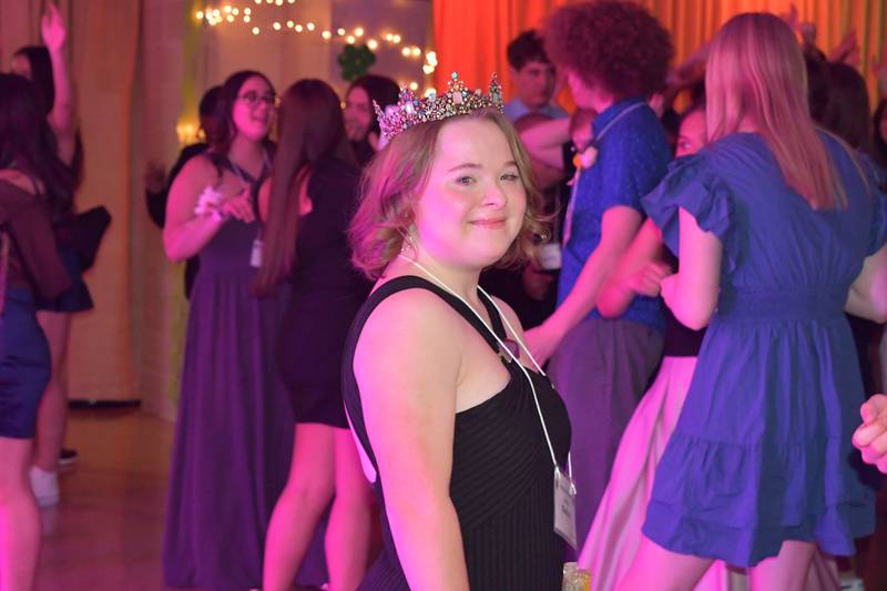 Halina was crowned FISH Prom Queen during the 7th FISH Prom for Teens with Disabilities on Saturday, March 8, 2025 at Nazareth Academy in La Grange Park.