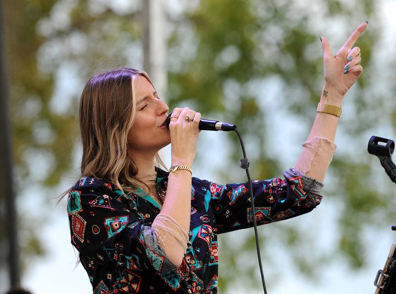 Country artist Alexandra Lee performs during Yorktoberfest, Saturday, Sept. 28, 2024, in Riverfront Park in Yorkville.