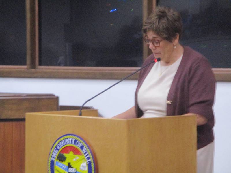 Will County Executive Jennifer Bertino-Tarrant delivers her annual State of the County address on Thursday, Aug. 21, 2025.