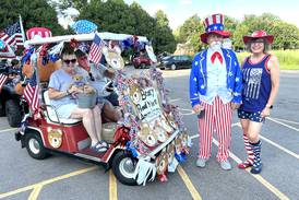 Patriotic fun prevails in Grand Detour despite rain delay