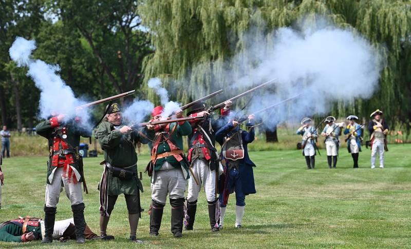 Parade field during the Revolutionary War reenactment at Cantigny Park in Wheaton on Sept. 8, 2024.