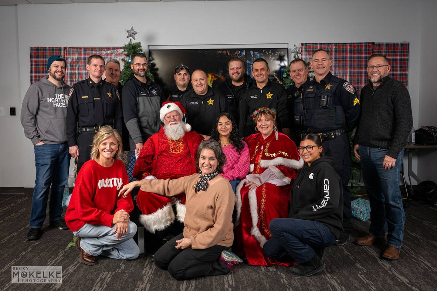 Santa and Mrs Claus greeted members of the Yorkville Police Department during its annual "Shop with a Cop" event on Dec. 1, 2025.