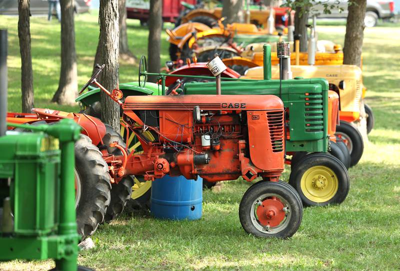 Some of the many tractors on display during the Sycamore Steam Show Thursday, Aug. 10, 2023, at Taylor Marshall Farm in Sycamore. The show runs from 7 a.m. to 5 p.m. through Sunday.