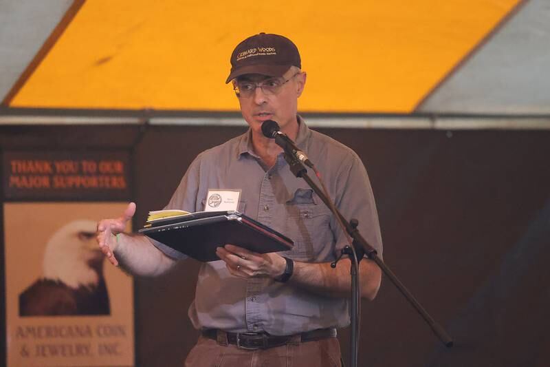 Gebhard Woods Dulcimer & Traditional Music Festival program director Steve Karlovsky on Saturday June 8, 2024 in Morris.